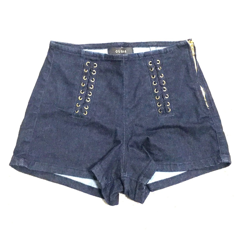 Guess high waisted denim shorts